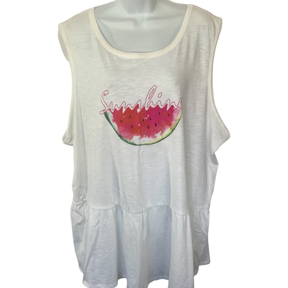 Lane Bryant Sleeveless Babydoll Style Top T-Shirt NWT